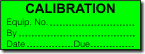 Calibration adhesive label, green