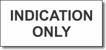 Indication Only adhesive label, white