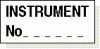 Instrument No adhesive label L075